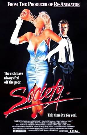 Cover image of the movie Society (1989)