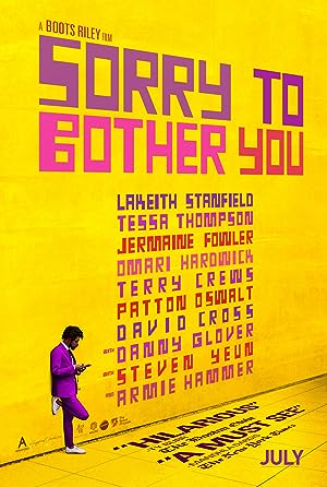 Cover image of the movie Sorry to Bother You (2018)