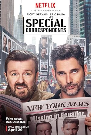 Cover image of the movie Special Correspondents (2016)