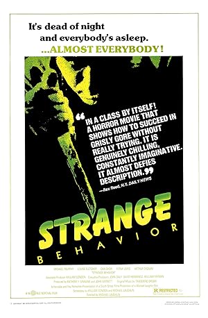 Cover image of the movie Strange Behavior (1981)