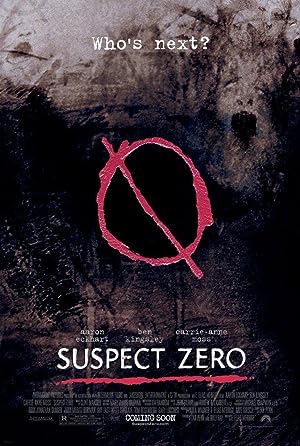 Cover image of the movie Suspect Zero (2004)