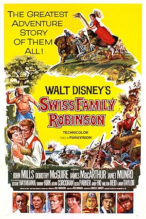 Cover image of the movie Swiss Family Robinson (1960)