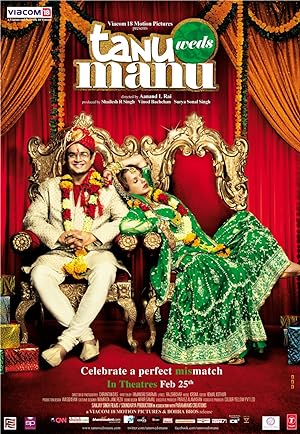 Cover image of the movie Tanu Weds Manu (2011)