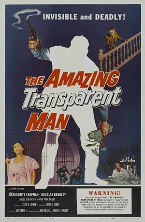 Cover image of the movie The Amazing Transparent Man (1960)
