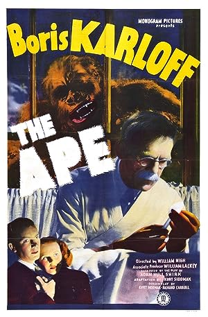 Cover image of the movie The Ape (1940)