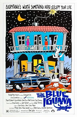 Cover image of the movie The Blue Iguana (1988)