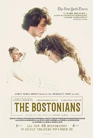 Cover image of the movie The Bostonians (1984)