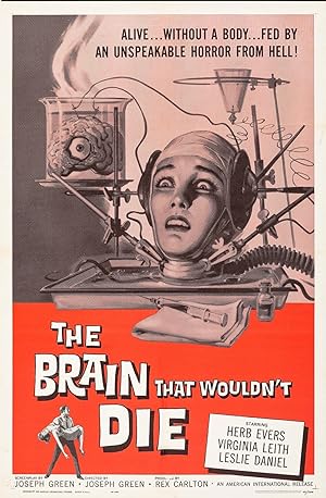 Cover image of the movie The Brain That Wouldn't Die (1962)