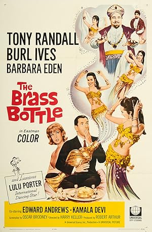 Cover image of the movie The Brass Bottle (1964)