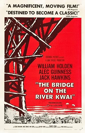 Cover image of the movie The Bridge on the River Kwai (1957)