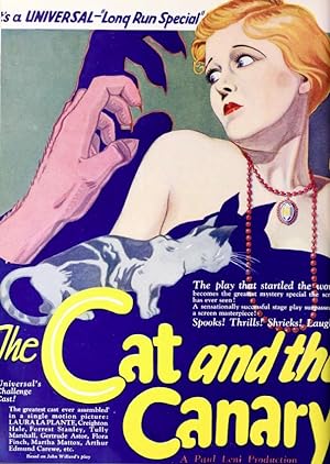 Cover image of the movie The Cat and the Canary (1927)