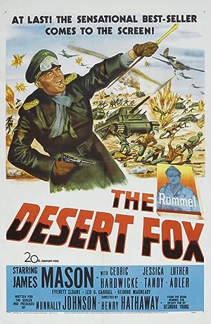 Cover image of the movie The Desert Fox: The Story of Rommel (1951)