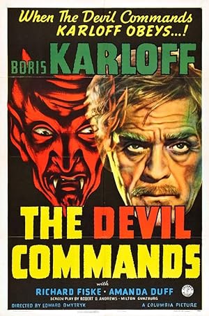 Cover image of the movie The Devil Commands (1941)