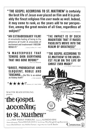 Cover image of the movie The Gospel According to St. Matthew (1964)