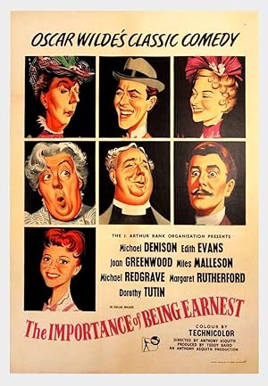 Cover image of the movie The Importance of Being Earnest (1952)