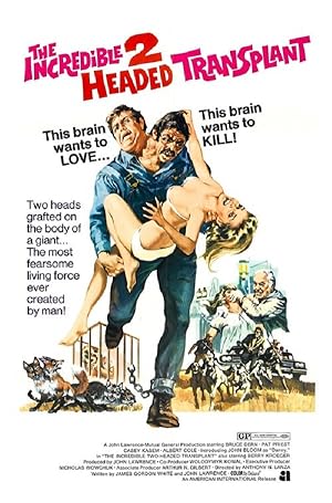 Cover image of the movie The Incredible 2-Headed Transplant (1971)
