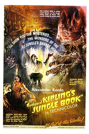 Cover image of the movie The Jungle Book (1942)