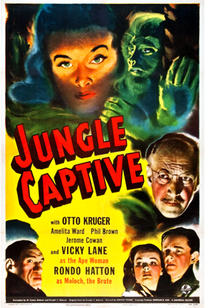 Cover image of the movie The Jungle Captive (1945)