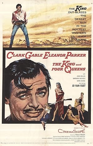 Cover image of the movie The King and Four Queens (1956)