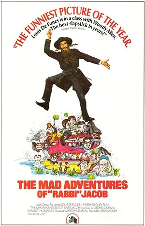 Cover image of the movie The Mad Adventures of Rabbi Jacob (1973)