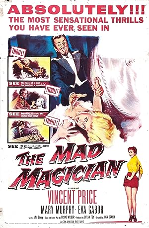 Cover image of the movie The Mad Magician (1954)