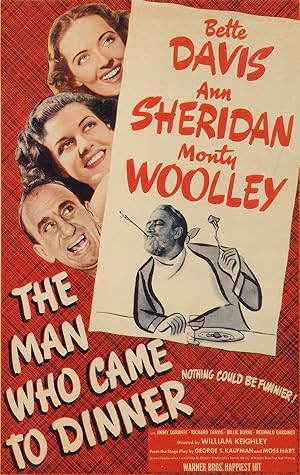 Cover image of the movie The Man Who Came to Dinner (1942)