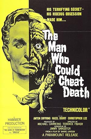 Cover image of the movie The Man Who Could Cheat Death (1959)