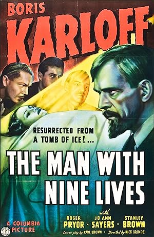 Cover image of the movie The Man with Nine Lives (1940)