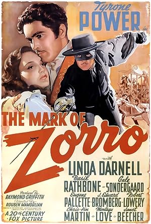Cover image of the movie The Mark of Zorro (1940)