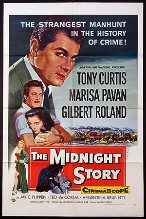 Cover image of the movie The Midnight Story (1957)