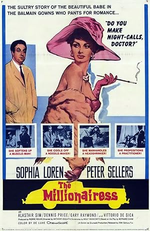 Cover image of the movie The Millionairess (1960)