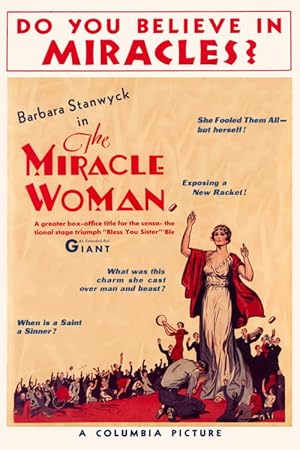 Cover image of the movie The Miracle Woman (1931)