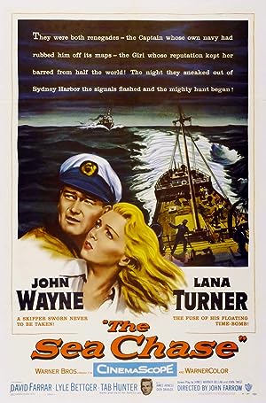 Cover image of the movie The Sea Chase (1955)