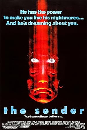 Cover image of the movie The Sender (1982)