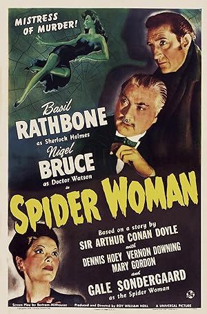 Cover image of the movie The Spider Woman (1943)