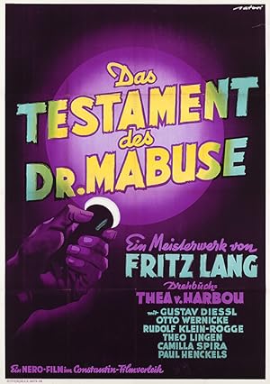 Cover image of the movie The Testament of Dr. Mabuse (1933)