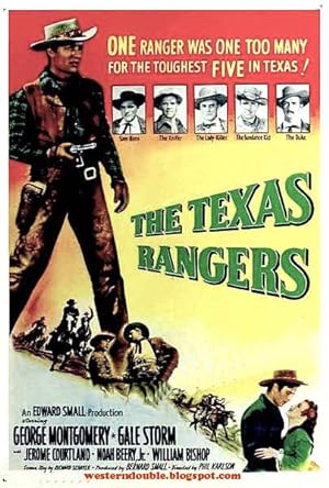 Cover image of the movie The Texas Rangers (1951)