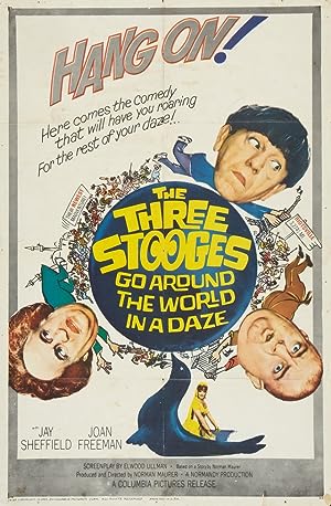 Cover image of the movie The Three Stooges Go Around the World in a Daze (1963)