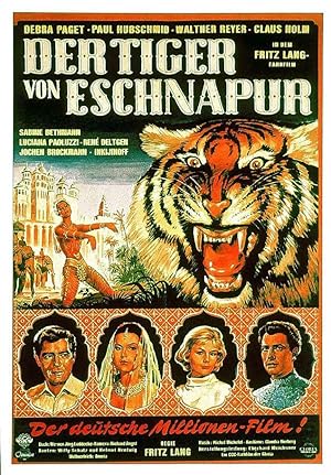 Cover image of the movie The Tiger of Eschnapur (1959)