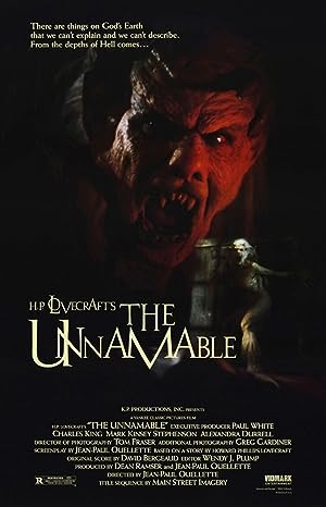 Cover image of the movie The Unnamable (1988)