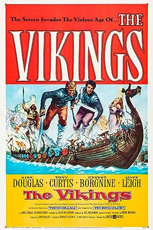 Cover image of the movie The Vikings (1958)