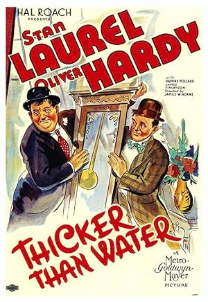Cover image of the movie Thicker Than Water (1935)
