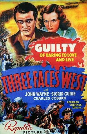 Cover image of the movie Three Faces West (1940)