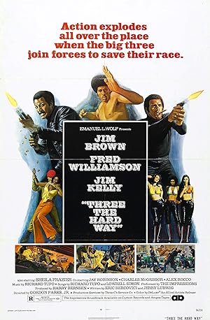Cover image of the movie Three the Hard Way (1974)