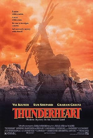 Cover image of the movie Thunderheart (1992)