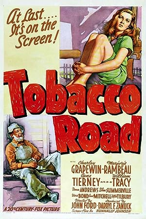 Cover image of the movie Tobacco Road (1941)