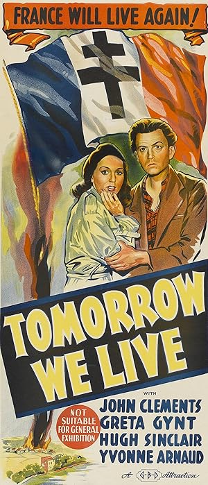 Cover image of the movie Tomorrow We Live (1943)
