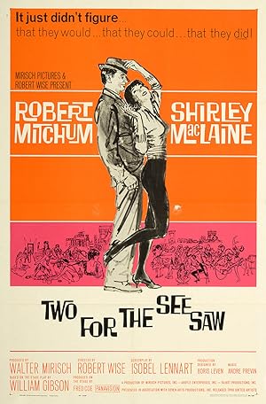 Cover image of the movie Two for the Seesaw (1962)