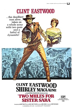 Cover image of the movie Two Mules for Sister Sara (1970)