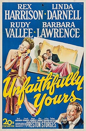 Cover image of the movie Unfaithfully Yours (1948)